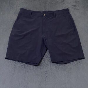 FootJoy Golf Shorts Mens 38 Blue 9" Performance Stretch Flat Front Casual Sporty